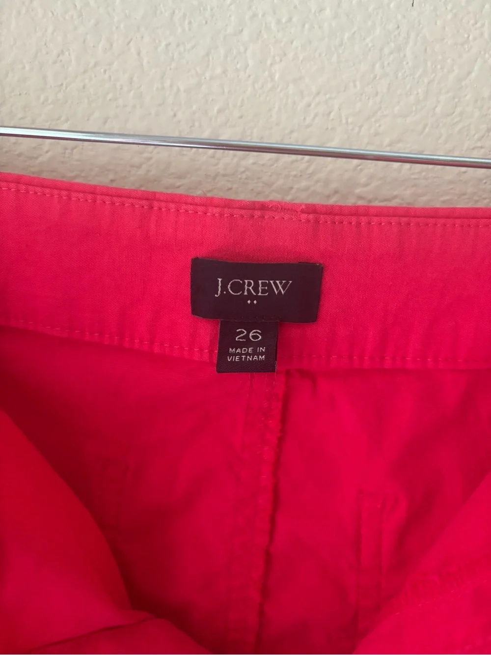 J. Crew Hot Pink Cotton Pants